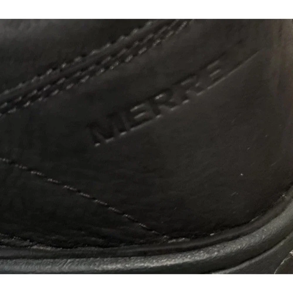 Men's Merrell World Legend 2 Black Suede Leather Lace Up Loafer Size 10‎